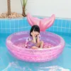 Mermaids Inflatable Pool Bathing Kids Summer Home Outdoor Swimming Pool Inflatable Square Swimming Pool For Kids Gifts Girl 240416