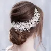 Joyas Luxurious Flower Dademia Tiaras Accesorios para el cabello de boda para mujeres Joyas para la novia Joya de novia Tarabaco Partido del cabello Fiesta del cabello