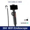 Kameror 2MP 1080P 8MM 180GREE Tvåvägs artikulerad styrning WiFi Industrial Endoscope CMOS BORESCOPE IP67 DIGIAL MICROSCOPE CAMERA