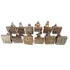 Figurines décoratives 12 pcs Old Bronze sculpture zodiaque animal têtes statues scellé de décoration collection de cadeaux