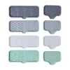 Dishes 2024 New Silicone Faucet Mat Kitchen Sink Tray Soap Dispenser Sponge Drain Pad Sink Splash Drying Mat Countertop Storage Tray