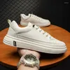 Casual Shoes Round Toe Flat Mens Running Sport Zapatillas Deportivas Hombre White Sneakers For Men Spring Fashion Lace Up