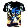 Tees 2023 New Sonic Tshirt Kids Clothing Boys Cartoon Game Super Sonic Boys Clothes children Tshirt Summer Clothes For Girls