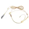 Mikrofone Beige Earhook Headset Mikrofon Mikrofon Lockbares Headworn -Mikrofon 3,5 mm 3 Pin 4 Pin XLR -Anschlussstopfen für