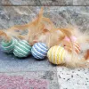 Toys Pet Cat Toys Sisal Ball Plumered Cat Ball Cat Cat Scratch Ball Pet fournit Couleur aléatoire