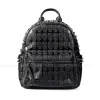 Rugzakken Annmouler Brand Designer Unisex Backpack Black Skelet Daypack Punk Rivet School Bag Quality Rucksack Travel Bag