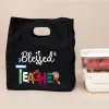 Väskor välsignade lärarens funktionella kylare lunchpåsar bärbar isolerad duk bento tote termisk matskola mat förvaring väska bästa gåva