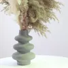 Ceramics Large Unique Vase Silicone Mold Donut Flowerpot Mould Concrete Gypsum Planter Molds Modern Minimalist Nordic Style Home Decor