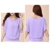 Damesblouses veelzijdige chiffon tops elegante kantoorblouse stijlvolle los fit zomer top casual pullover voor werk of elke dag