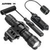 SCOPES 1200 Lumen Tactical Weapon Light Ultra LED LED مصباح يدوي مع مفتاح الضغط الضخم