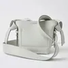 Shoulder Bags Small PU Leather Handbag 2024 Fashion Simple Bow Orange Bucket Bag