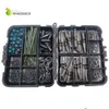 Accessori per la pesca Shaddock 160pcsbox beadshookstubesswivels esca piattaforme di terminali per la consegna di caduta dhioring dhmv4