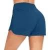 Calça feminina esportes de treinos sólidos leggings shorts atléticos fitness executando ioga meninas elásticas cintura alta