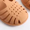 Sandales Summer Enfants Sandales Baby Girls Toddler Soft Non-Slip Princess Shoes Kids Candy Jelly Beach Shoes Boys Casual Roman Slippers 240419