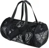 Taschen Schwarze Schädelmotte Duffel Taschen Magic Skulls Sports -Fitness -Tasche Reise Gepäck über Nacht Taschen für Männer Frauen Duffel Taschen zum Reisen