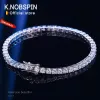 Bracelets Knobspin 3 mm de 4 mm MOISSANITE PULLITA DE TENIS