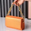 Bolsas Bolsa de Moda e Bolsa de Moda Squista Orange Square PU