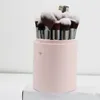 Sacs de rangement Makeup Brush Cartouche de beauté portable Cylindre PU Bodet Scellé à l'épreuve de la poussière Scellée