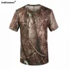 Calzature all'equipaggio all'aperto camuffare camuffato corta camicia da pesca da caccia per uomini sport sport per allenamento estivo