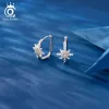 Серьги Orsa Jewels 925 Серебряные серебряные серьги AAAA CZ для женщин Простая годовщина свадьбы Серебряные ювелирные украшения APE123