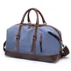 Canvas travel bag super fiber crazy horse skin outdoor sports fitness bag portable travel bag 231011