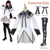 Anime kostymer akemi homura cosplay kjol anime magisk tjej cosplay kommer slåss enhetliga strumpor hallown outfit med peruk y240422