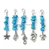 Charms Fashion Colorf Butterfly Curo de bricolaje Pendientes Joyas Irregar Accesorios colgantes de grava Catina