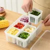 Storage Bottles Kitchen Fresh-keeping Box Removable Strong Sealing High Quality Dividing Design Refrigerator Household Multi-purpose