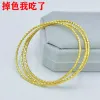 Strands UMQ Long Lasting Vietnamese Gold Bracelet, Female Sansheng Iii, Fake Gold 999 Genuine Three Ring Bracelet Jewelry