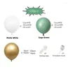 Decoração de festa Olive Green Birthday Balloon Garland Kit Boho Balões Arch Metal Metal Gold Baby Shower Decor para menino