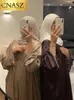 Etnische kleding moslim elegante Abaya Cuff Beading Islam Black Jurk Dubai Lange vrouw Avond gewaad Kaftan Marokkaanse bruiloft Caftan Ramadan