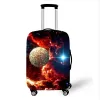Tillbehör Multicolor Galaxy Star Bagage Cover Space Planet Accessories Elastic resväska Täck Travelley Väska Skyddsskydd