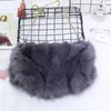 Evening Bags Fur Bag Autumn And Winter Real Fluffy Messenger For Female Luxury Handbag Warm Plush