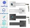 Steuerung von Fingerabdruckkennwort -Türschloss mit Tuya Electronic Smart Lock Digital Door Security Biometrische Griffschloss für Schlafzimmerwohnungen
