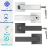 Contrôler le verrouillage de porte du mot de passe d'empreinte digitale avec un verrouillage électronique Smart Electronic Smart Door Sécurité Biométrique Handle verrouillage pour l'appartement de la chambre