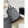 Sac de créateur Denim Sac à vaisselle fourre-tout Backpack Travel Designer Femme Body Sac à main le plus cher avec chaîne argentée Gabrielle Trichted Luxurys Ha