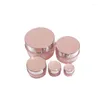 Bouteilles de rangement 5g / 15g pour visage d'œil vide Jar Jar Body Lotion Package Bouteille Travel en acrylique Rose Récipient Cosmetic Makeup Emulsion