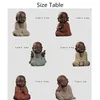 Dekorativa figurer Buddha -statyer Små munkfärg Sand Ceramic Home Club Geomantic Decoration Purple Tea Pet