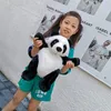 Sacs d'école Cartoon Panda Children's Plux Backpack mignon garçon et fille de poupée