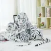 Puppen 30120 cm Riese weißer Tiger Plüschspielzeug weiches Wildtierkissen Tierpuppe gelb Tiger Schwarz Leopard Panther Spielzeug für Kinder