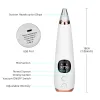 Skrubber Blackhead Remover Borttagning Skinvård Ansikt Electric Acne Cleaner Vakuumverktyg Black Spots Pore Face Deep Cleaning Machine