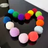 Toys Cat Interactive Toy Kitty Bouncy Ball Pet Leveringen Polyester Elastisch Fun FLUFTY BALL Tile Cat Toy Ball 3cm Pet Products Stil