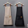 Aprons Woman Men Fashion Kitchen Chef Work Apron for Grill Restaurant Bar Shop Cafes Beauty Nails Studios Uniform Unim