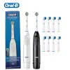 Huvuden Oral B Electric Tooth Brush 4010 Förskott Power Tandborste Precision Clean Teeth Ta bort plack med extra ersättningsborstehuvuden