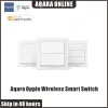 Kontroluj nowy Aqara opple bezprzewodowy inteligentny przełącznik Brak Wymagania okablowania z aplikacją inteligentną domową aplikację Apple HomeKit Wall Switch Global Version