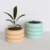 Céramique en béton Flowerpot Moule de silicone style européen Moules de pot de plante simple outils de jardinage en béton