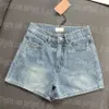 Luxury Femmes Blue Jeans Shorts Designer Sexy Summer Summer Short Pantal