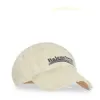 Designer Hats Hip Hop Hat Luxury Baseball Cap Light Beige And Black Cotton Twill Fabric Distressed Baseball Cap L