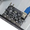 Karty Super Speed ​​PCIE PCIE Express do 4 portów USB 3.0 Hub USB 3.0 5,25 cala panelu przedni