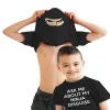 T-shirts Wontive Ask Me about My Ninja Disguise Tshirts Tees Parentchild Interaction Game Tops for Men Tshirt Boy Shirts Clothing Kid